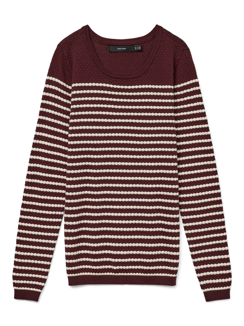 VMCARE STRUCTURE LS O-NECK BLOU NOOS