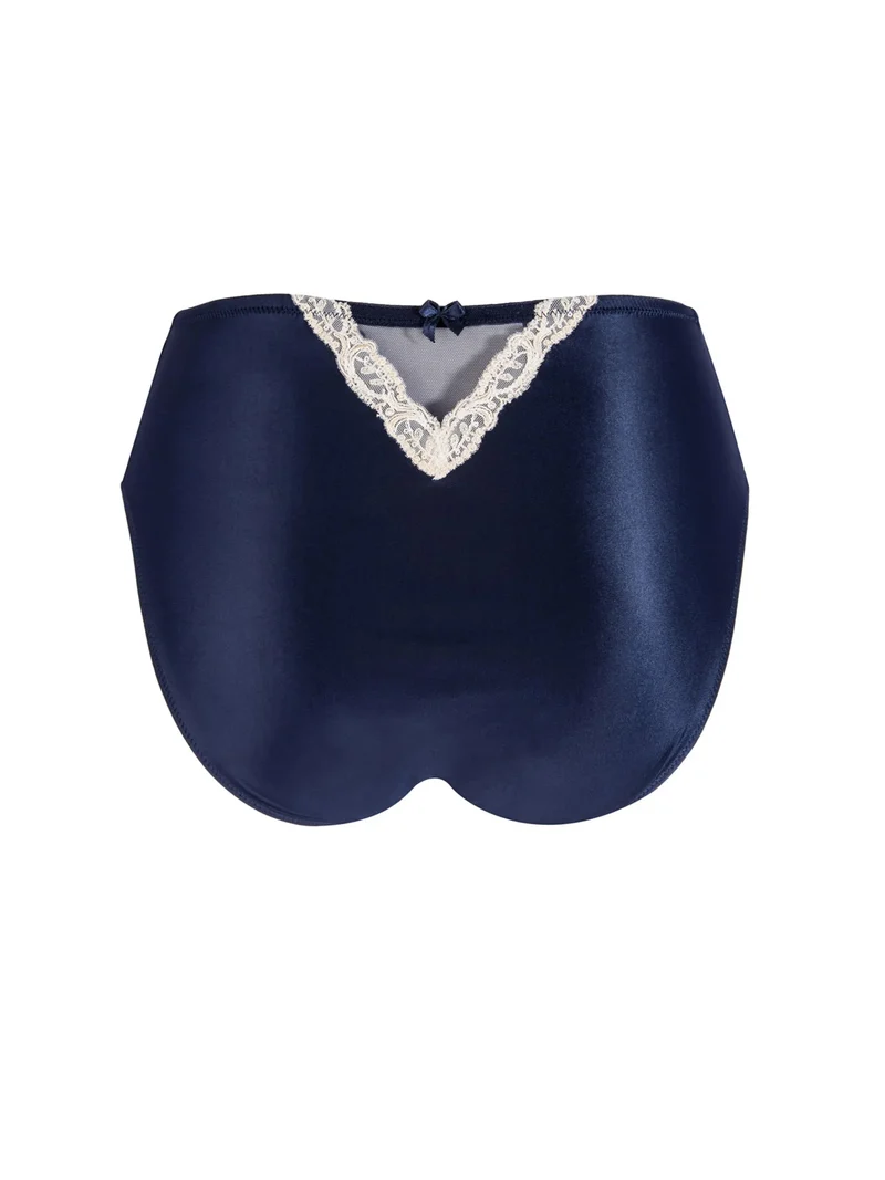 Lise Charmel - Splendeur Soie Slip mit hoher Taille Marine