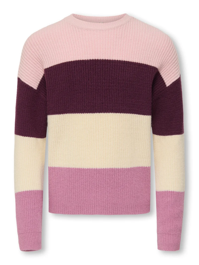 KOGSANDY L/S STRIPE PULLOVER KNT NOOS