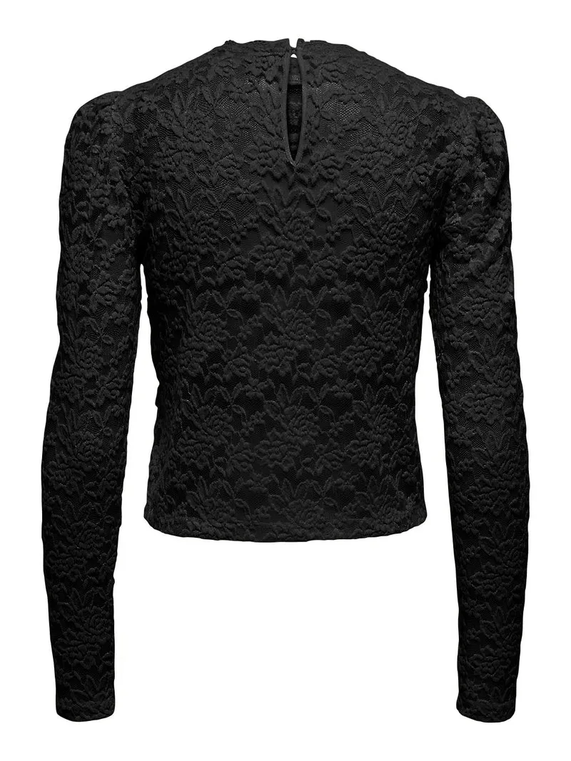 ONLLAMIR L/S LACE TOP JRS
