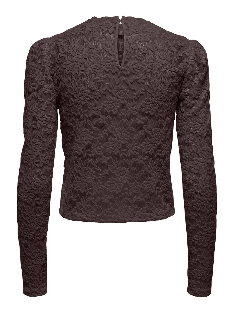 ONLLAMIR L/S LACE TOP JRS