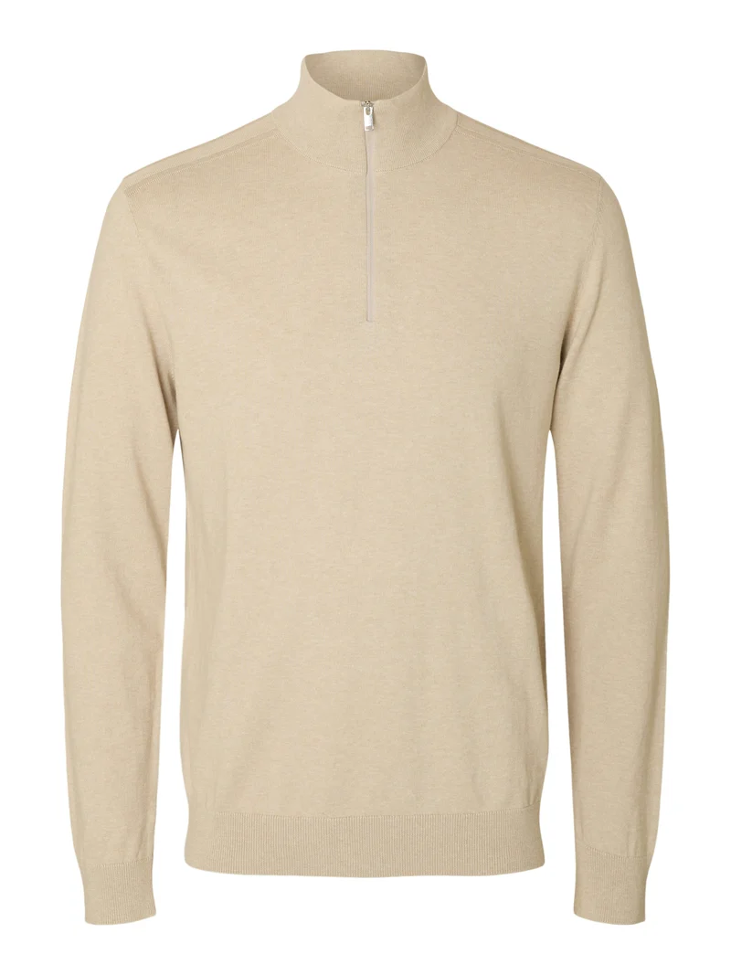 SLHBERG LS HALF ZIP NOOS