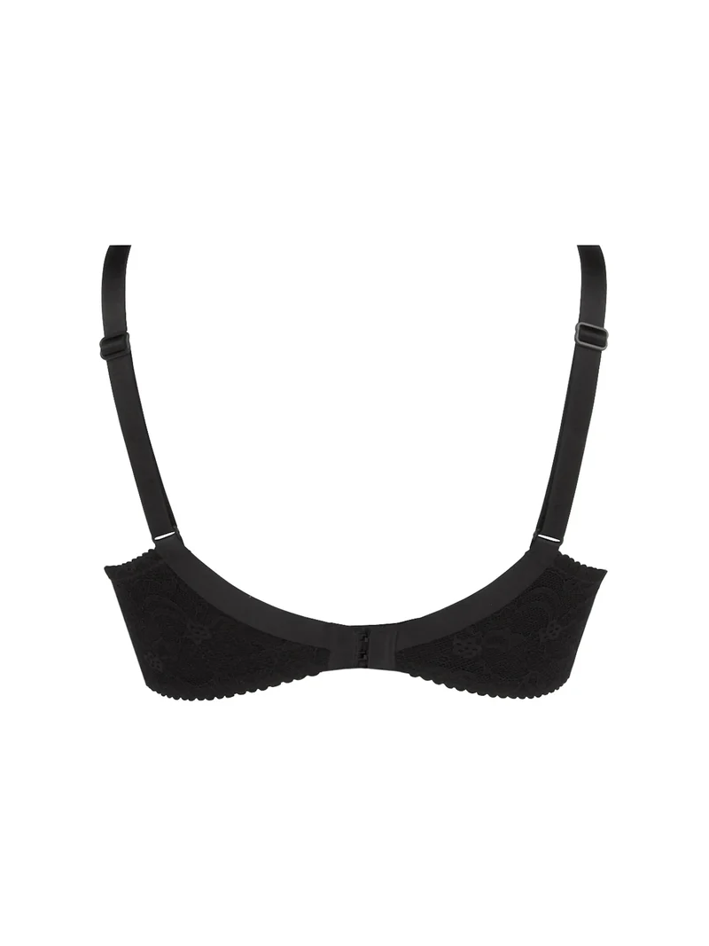 Lise Charmel – Soir De Venise 3-teiliger Vollschalen-BH Noir Diamant