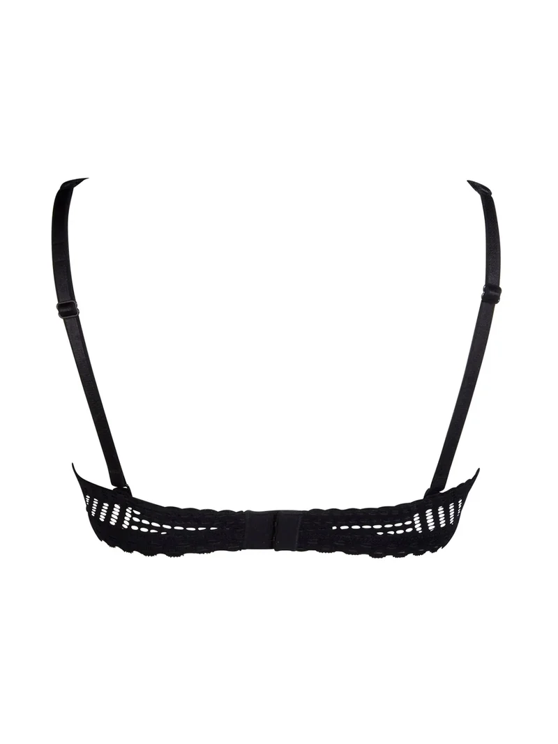Antigel von Lise Charmel – Tressage Graphic trägerloser Bandeau-BH Tressage Noir