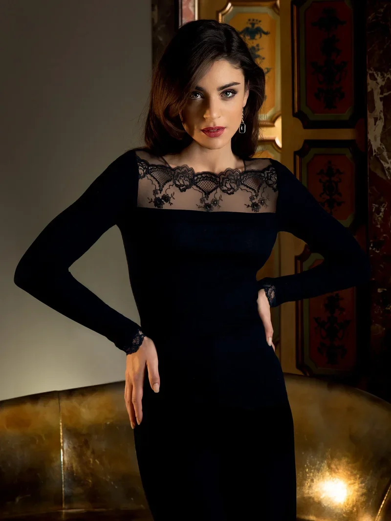 Lise Charmel - Sublime En Dentelle L/S Top Noir