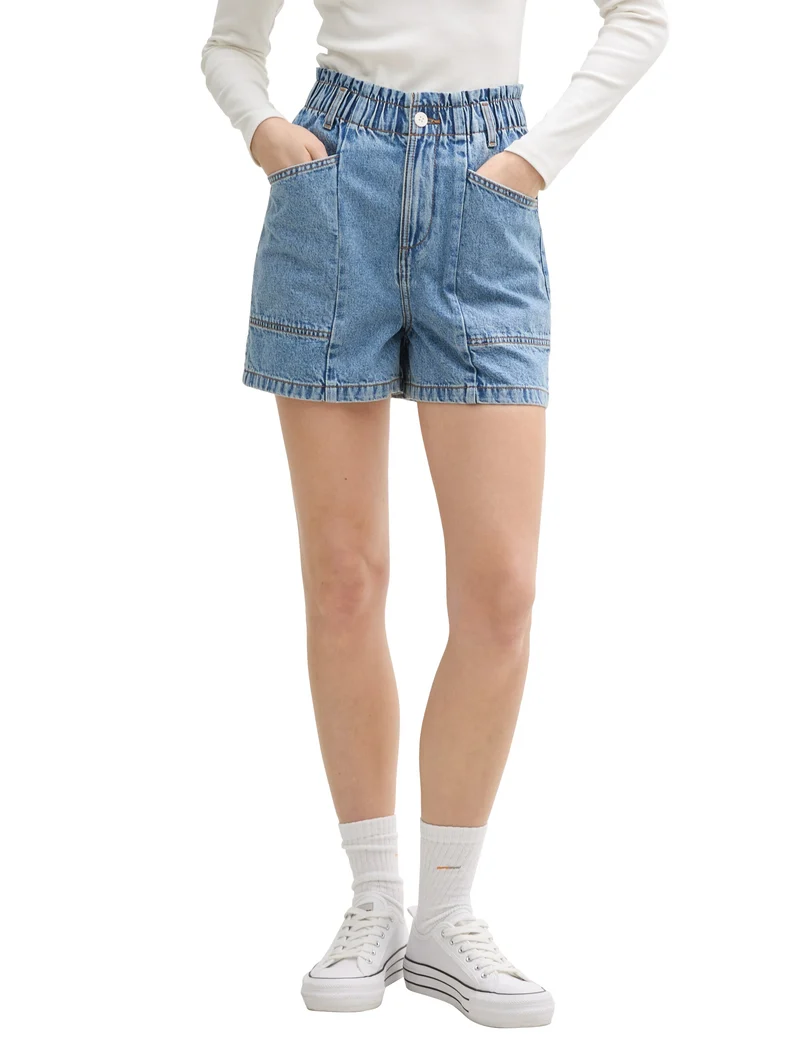 Paperbag Jeans Shorts