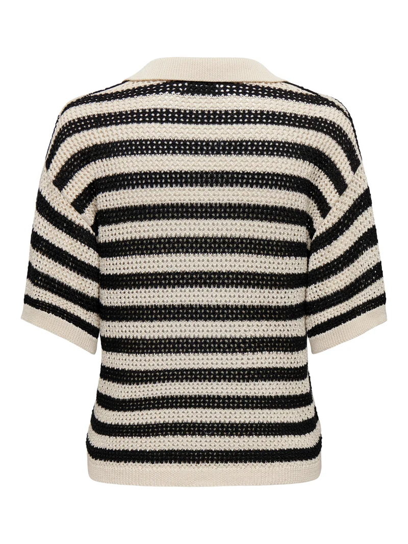 JDYTIKKA S/S POLO PULLOVER KNT NOOS