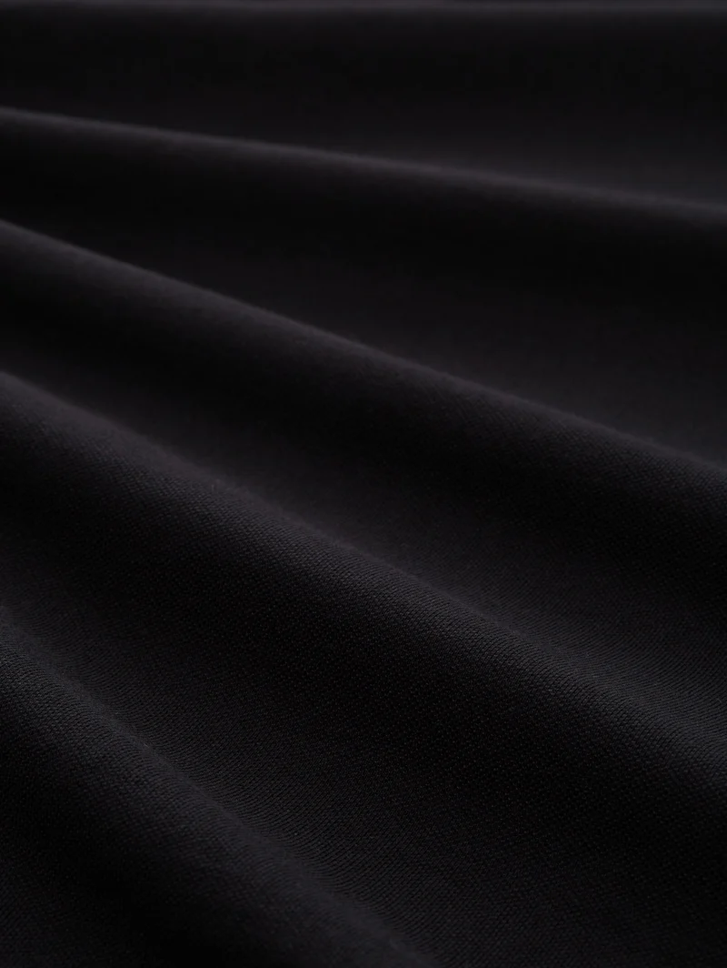 basic polo with contrast, Black