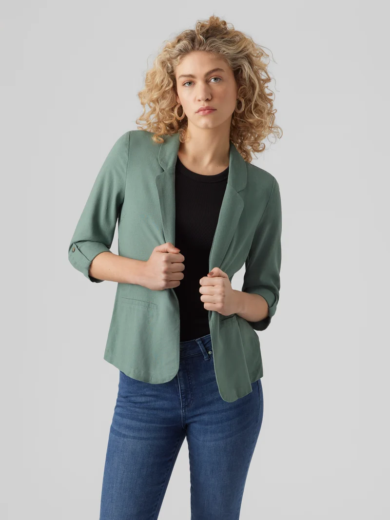 VMJESMILO LIN 3/4 LOOSE BLAZER WVN NOOS