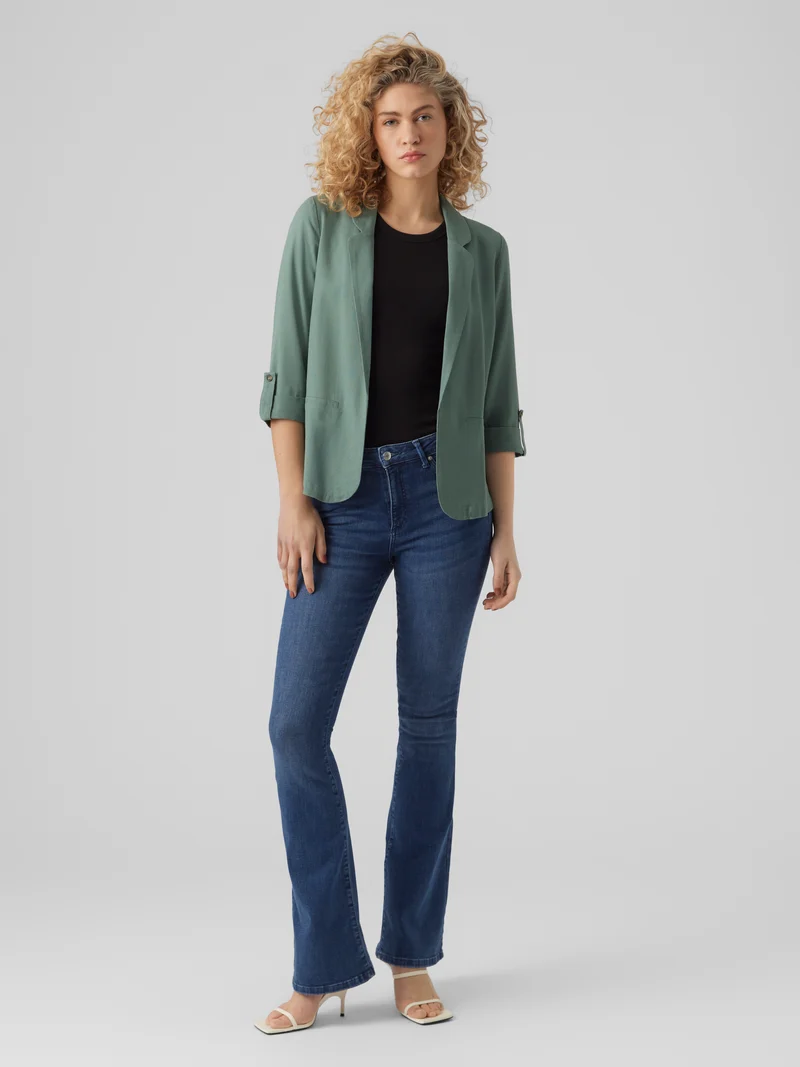 VMJESMILO LIN 3/4 LOOSE BLAZER WVN NOOS