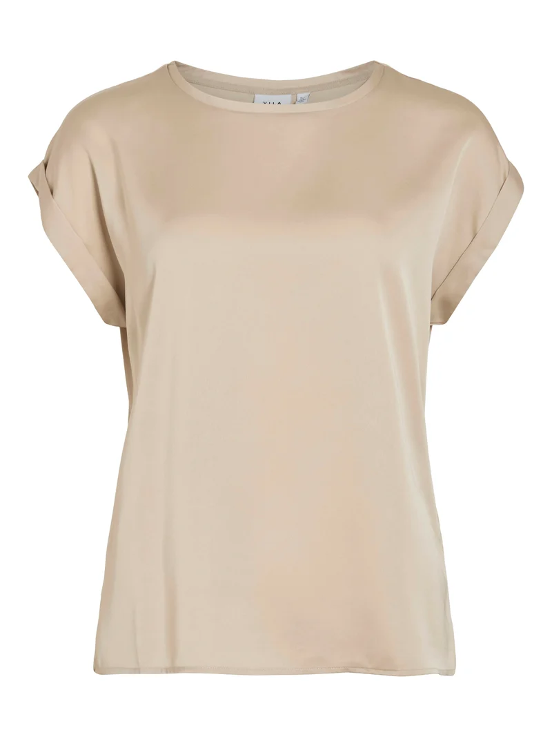 VIELLETTE S/S SATIN TOP - NOOS