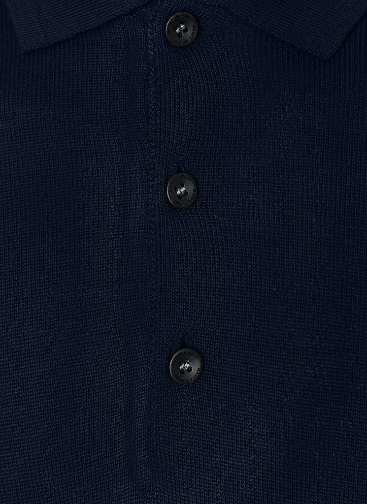 Pullover Polokragen Knopf 1/1 Arm