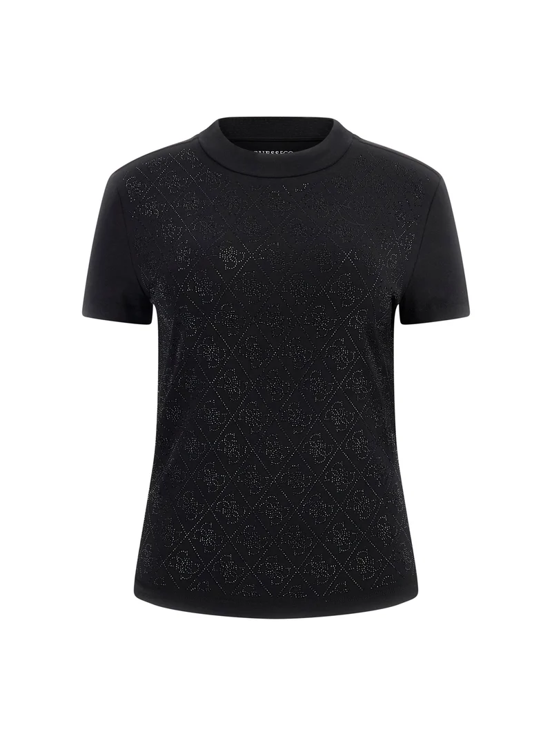 SS MOCK NECK ALL OVER 4G TEE