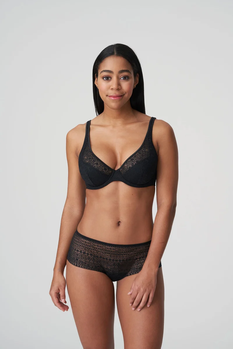 Primadonna Twist – Epirus Halbwattierter Plunge-BH Schwarz