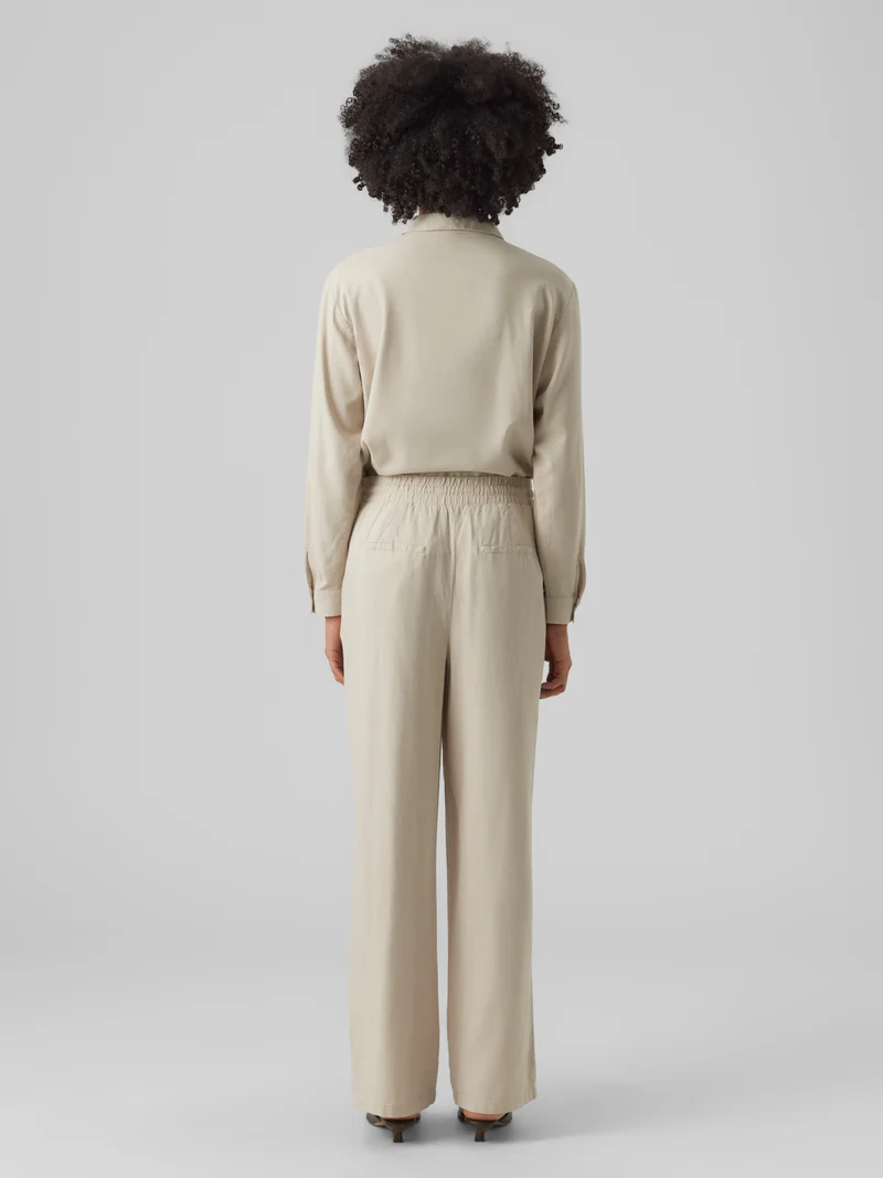 VMJESMILO LIN HW WIDE PANTS WVN NOOS