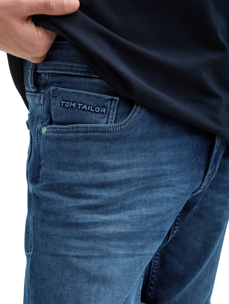 TTJOSH Regular Slim Jeans Shorts mit Superstretch