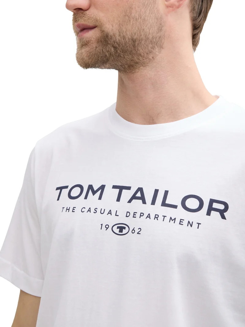 T-Shirt aus Baumwolle mit Logo-Print