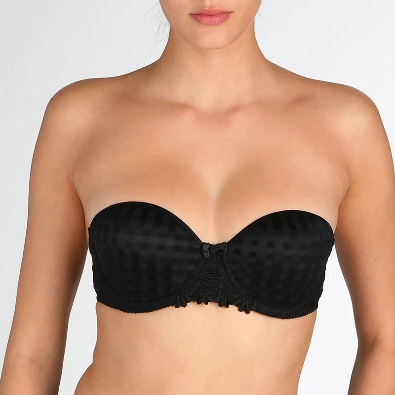 Marie Jo – Avero gepolsterter BH, trägerlos, Schwarz