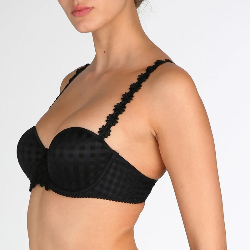 Marie Jo – Avero gepolsterter BH, trägerlos, Schwarz