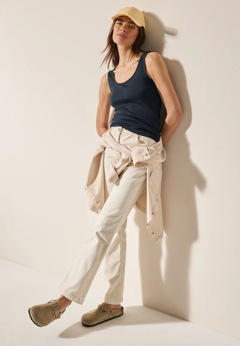 Basic Top aus reiner Baumwolle