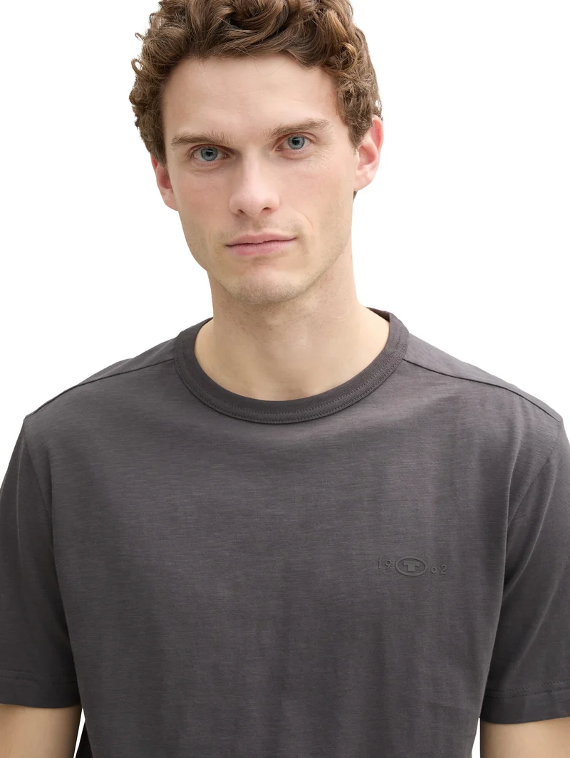 Basic T-Shirt aus Baumwolle
