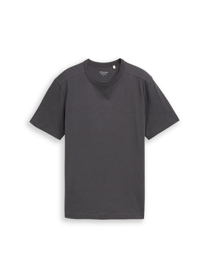 Basic T-Shirt aus Baumwolle