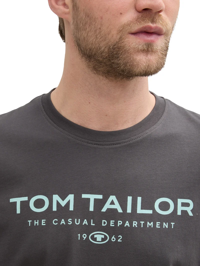T-Shirt aus Baumwolle mit Logo-Print