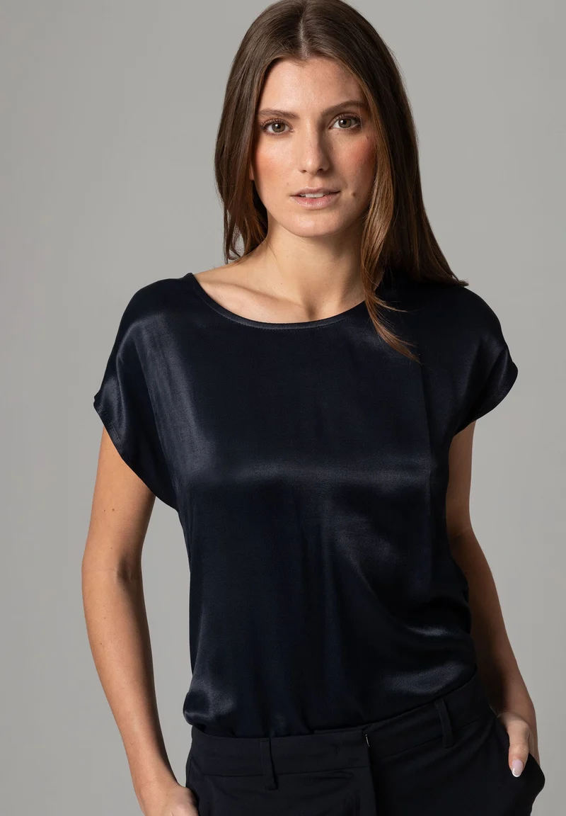 Shirt mit Satinfront
