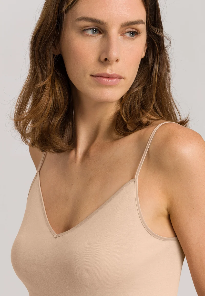 Cotton Seamless Spaghetti Top