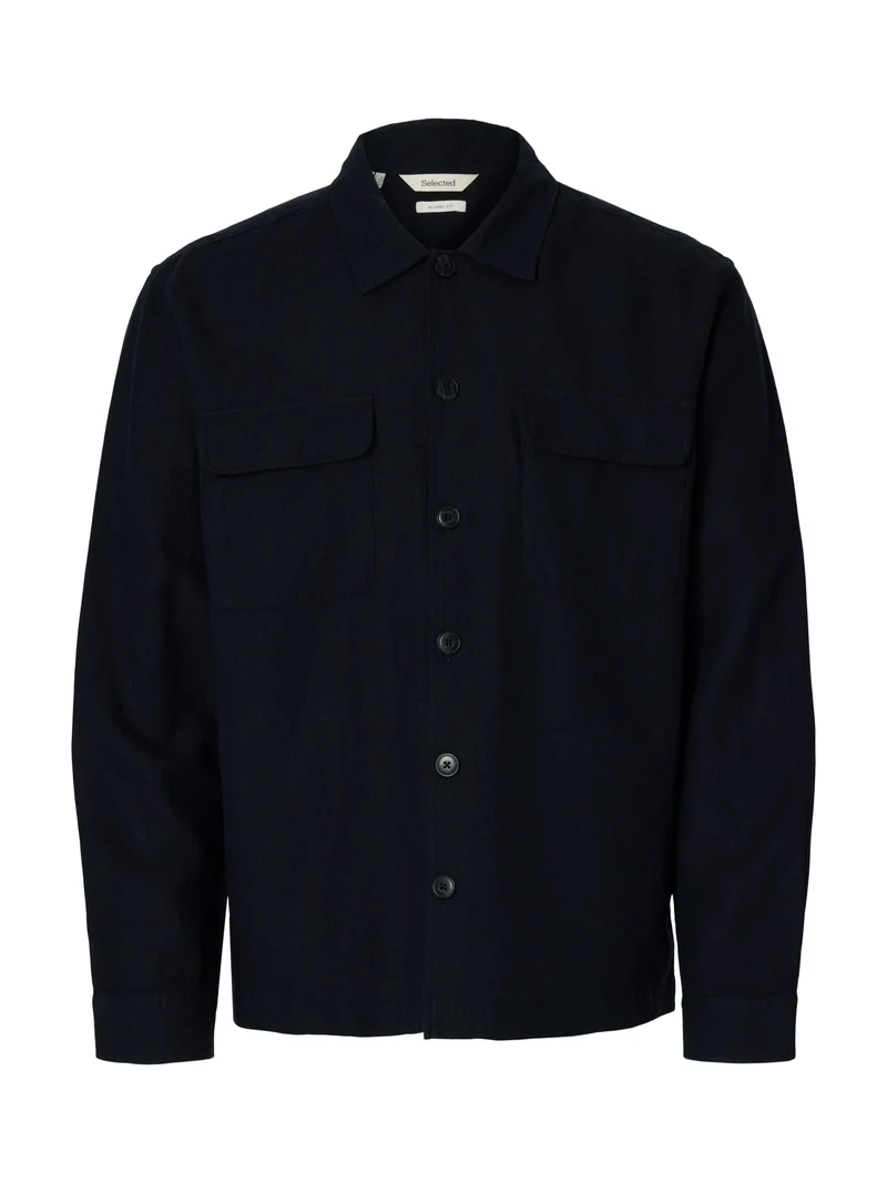 SLMOTTO LEROY LINEN BLEND OVERSHIRT NOOS