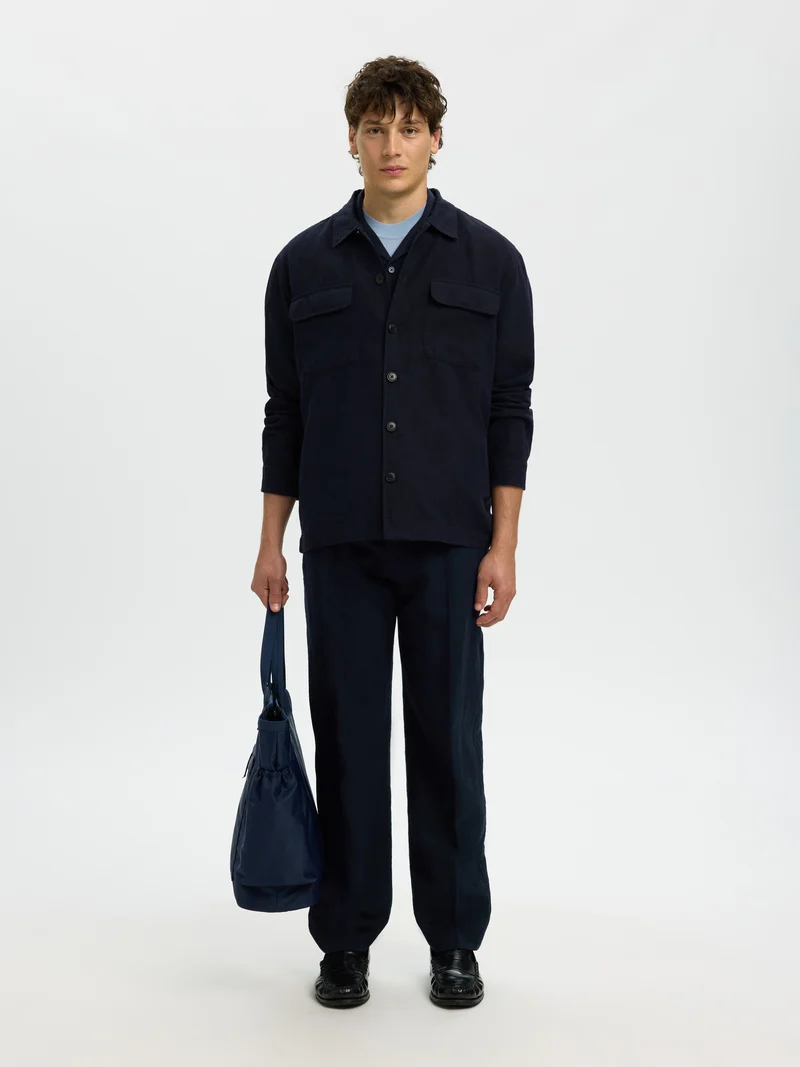 SLMOTTO LEROY LINEN BLEND OVERSHIRT NOOS