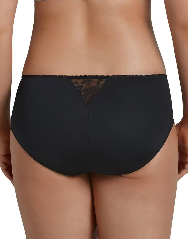 Rosa Faia - Fleur High Waist Slip Schwarz