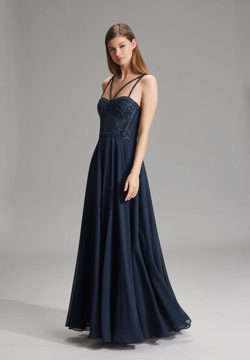 Corsagenkleid im See-Through-Look