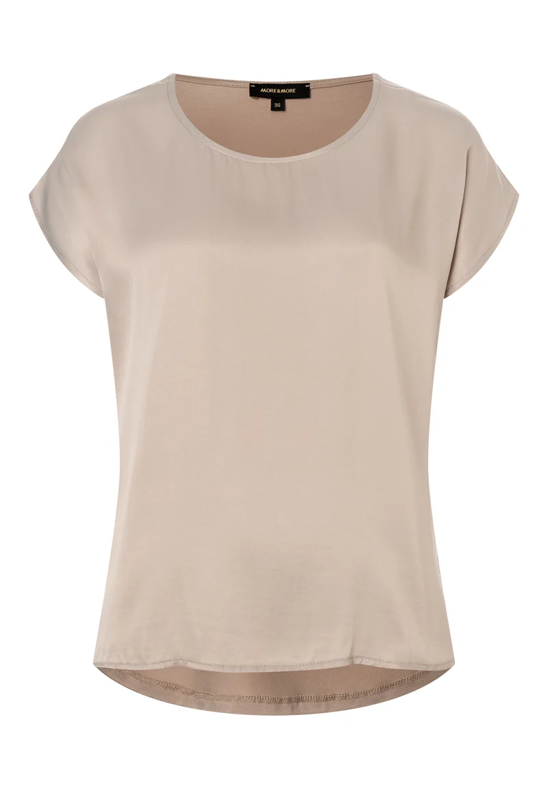 Shirt mit Satinfront schwarz