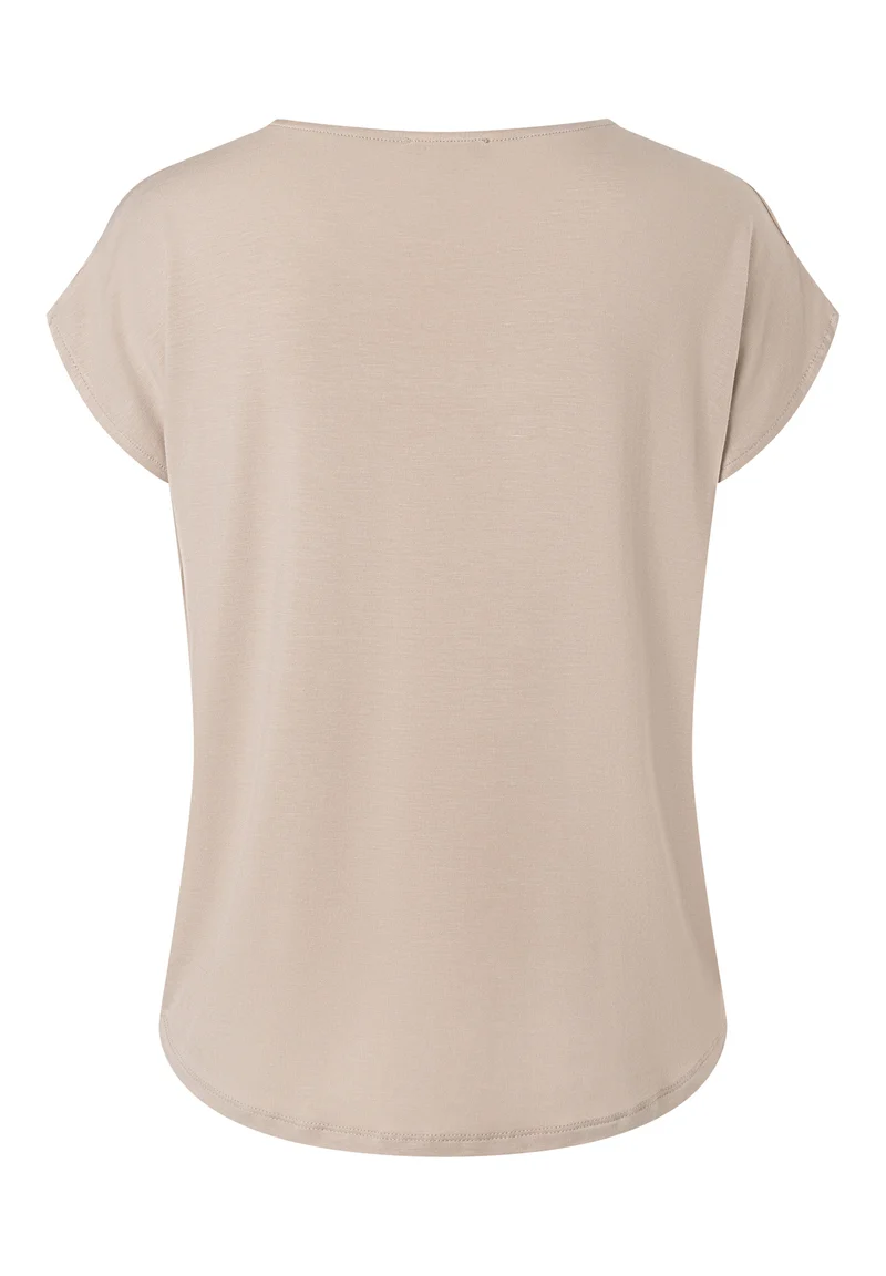 Shirt mit Satinfront schwarz