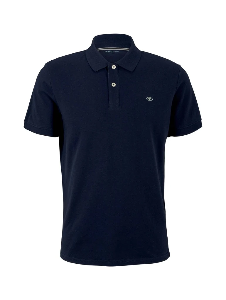 basic polo with contrast, Sky Captain Blue