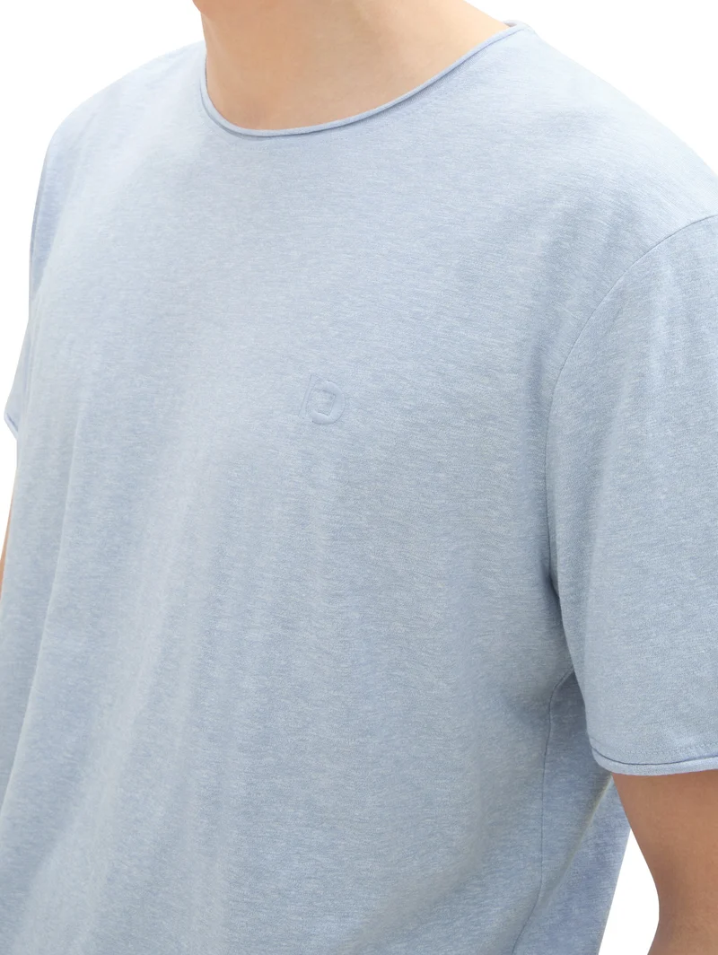 T-Shirt in Melange Optik