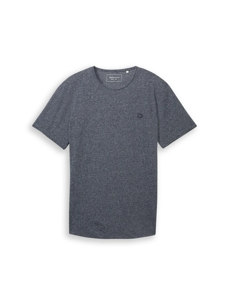 T-Shirt in Melange Optik