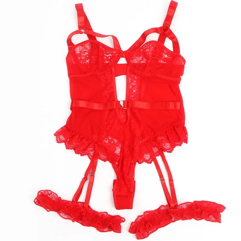 SEXY SLIM LACE STRAPSGÜRTEL LEG RING BODY