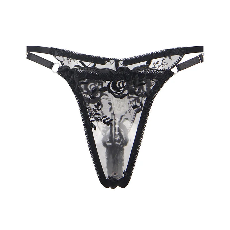 SUBBLIME: 3-teiliges Set mit schwarzer Blumenspitze
