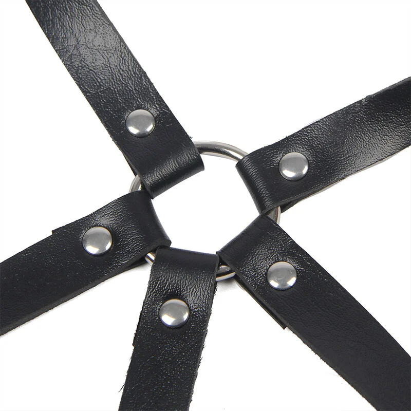 SUBBLIME - Verführerisches Leder-Brustharness in Schwarz, Einheitsgröße