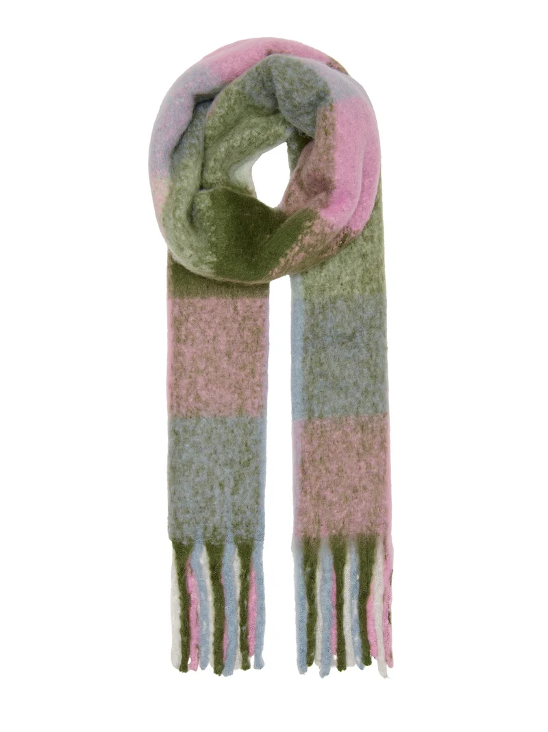 ONLSINA LIFE WOVEN CHECK SCARF CC