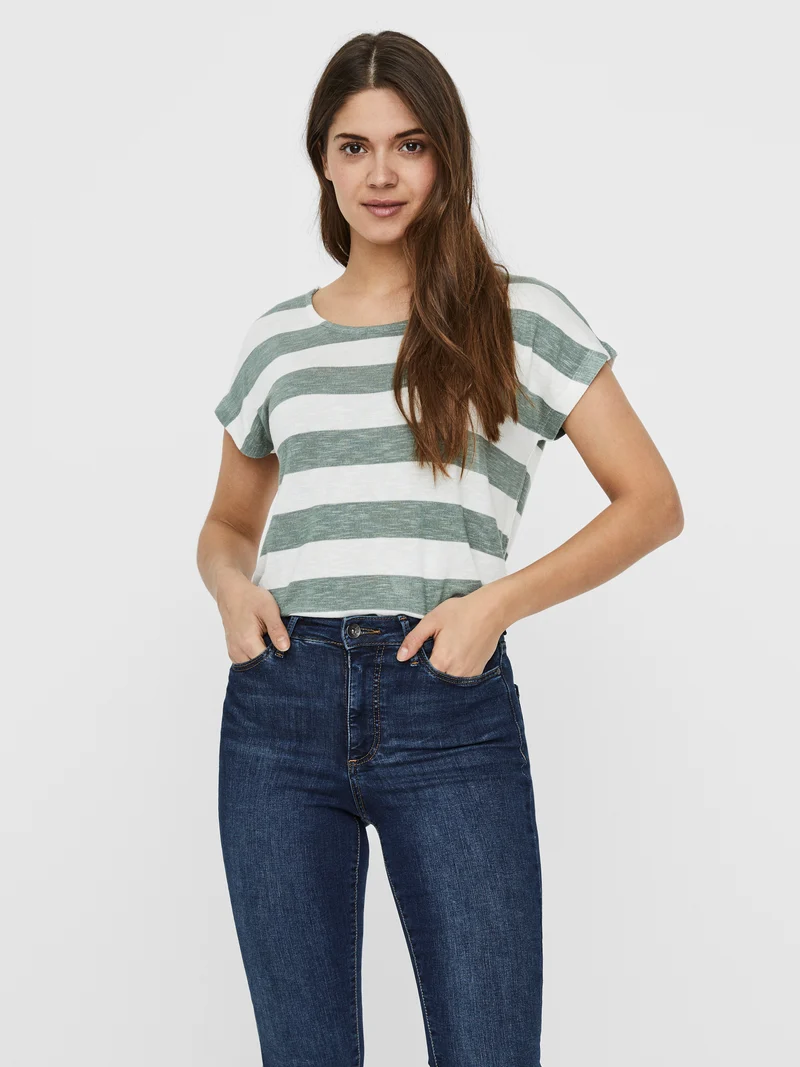 VMWIDE STRIPE SL TOP JRS NOOS