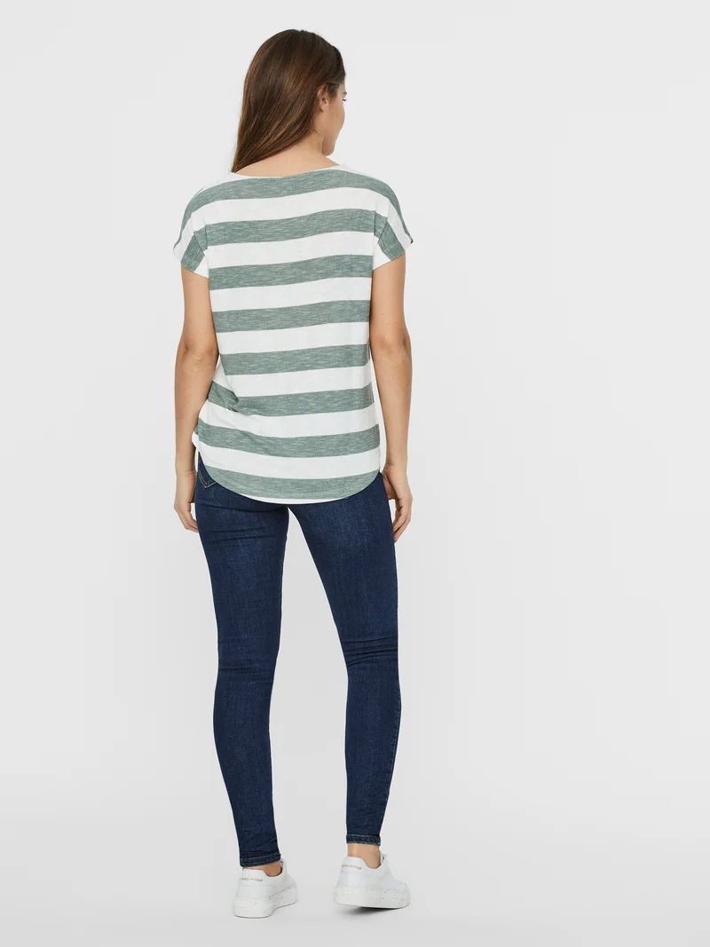 VMWIDE STRIPE SL TOP JRS NOOS
