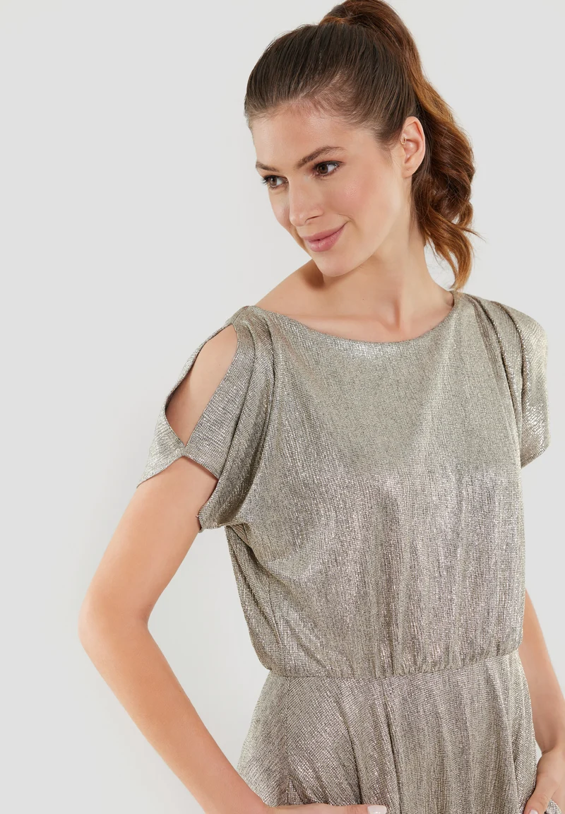 Cocktailkleid aus schimmerndem Jersey