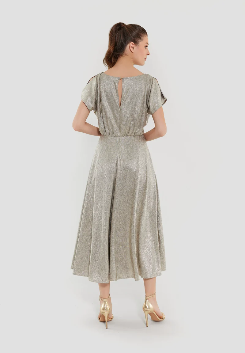 Cocktailkleid aus schimmerndem Jersey