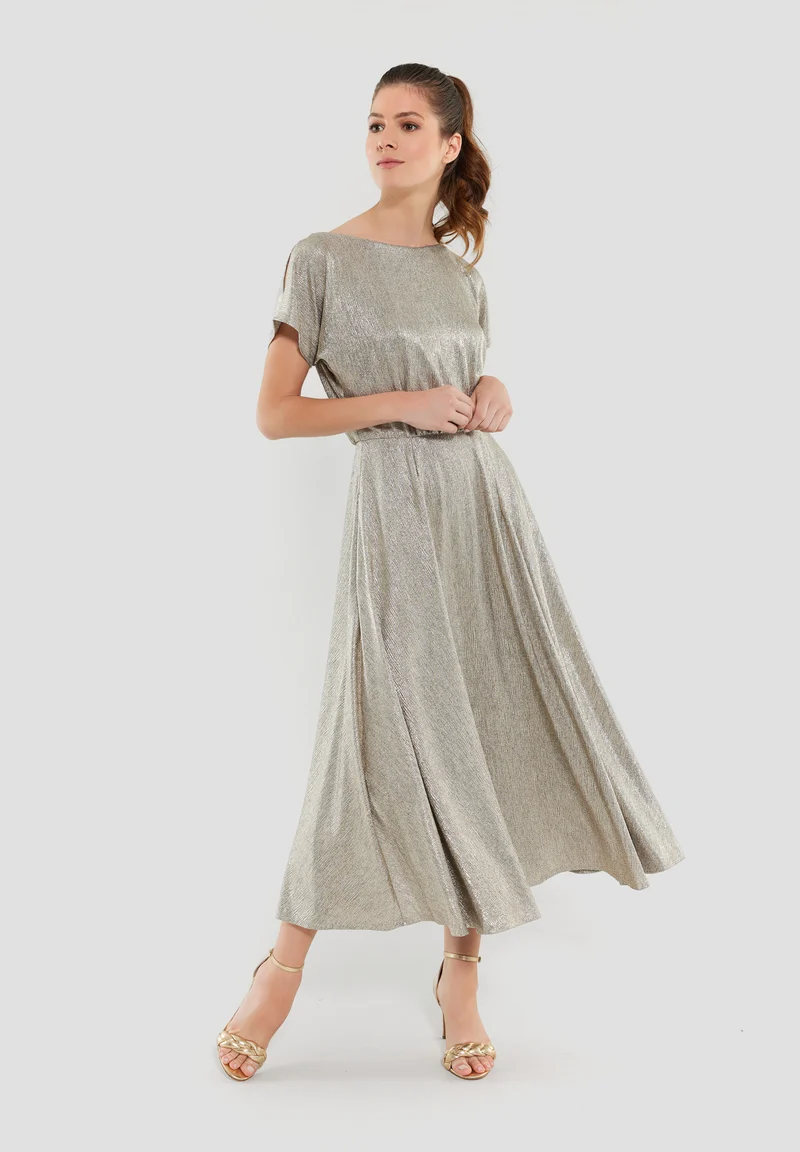 Cocktailkleid aus schimmerndem Jersey