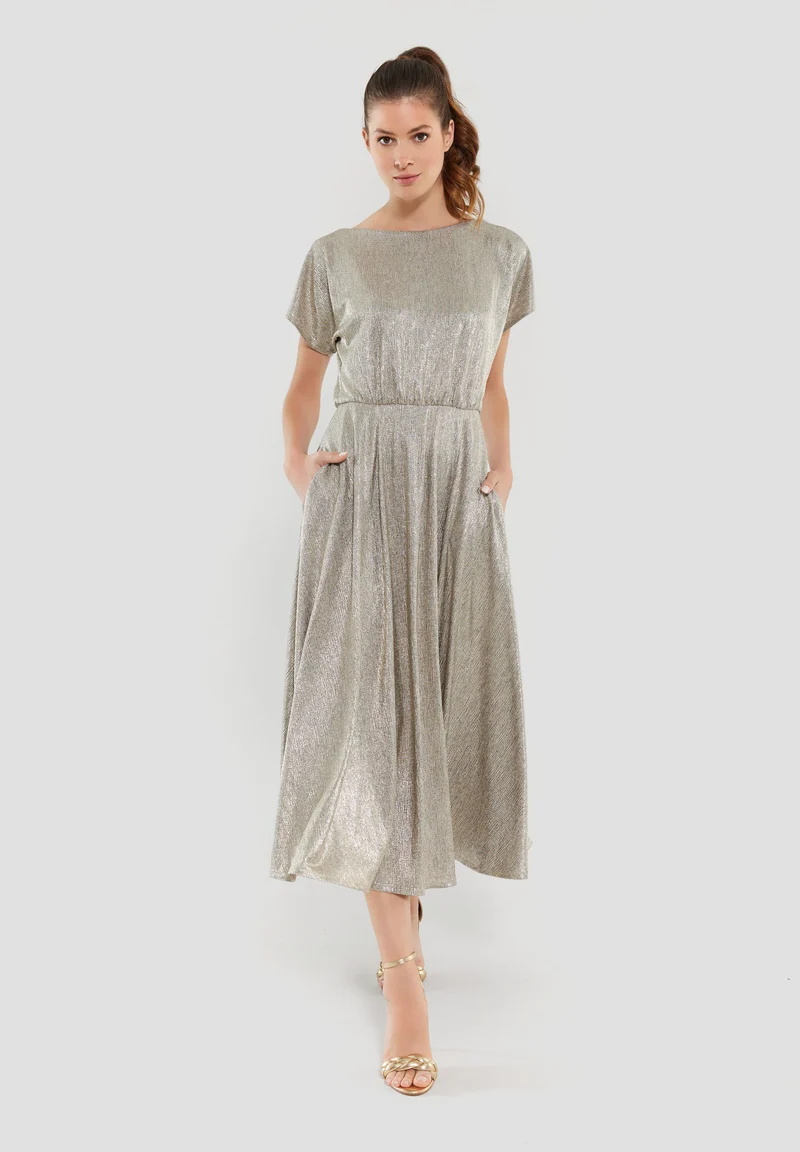 Cocktailkleid aus schimmerndem Jersey