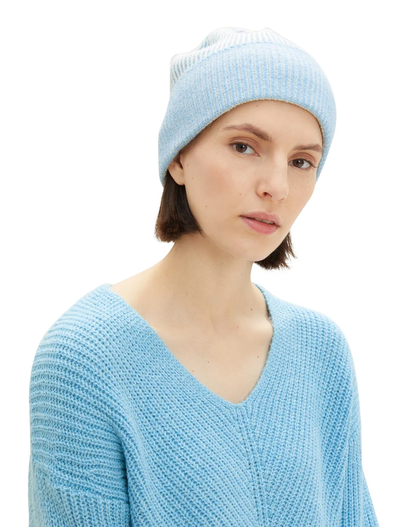 Gerippter Beanie