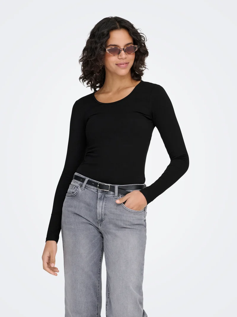 ONLLIVE LOVE L/S ONECK TOP NOOS JRS